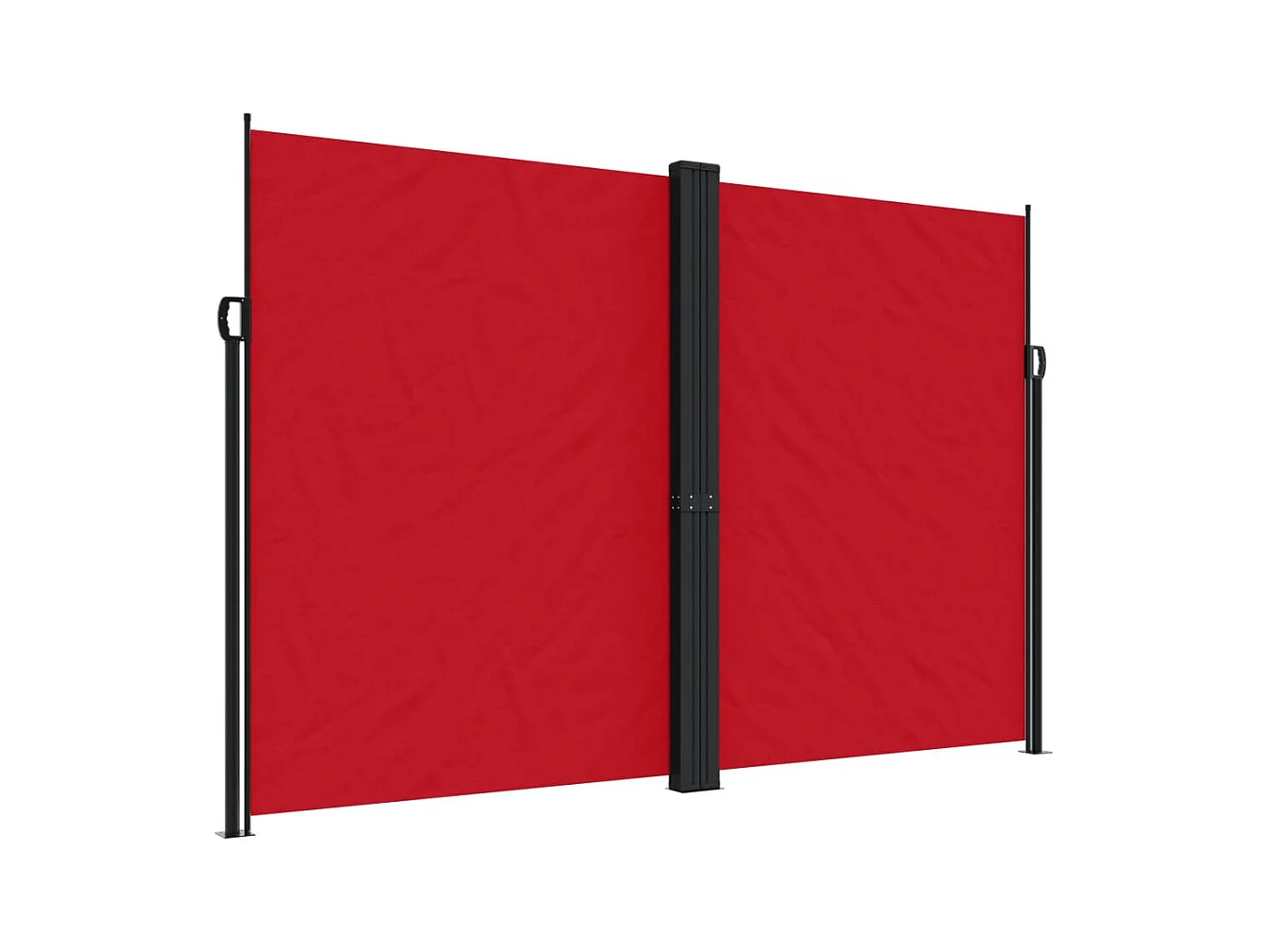 Auvent latéral rétractable rouge 220x1000 cm FR87739