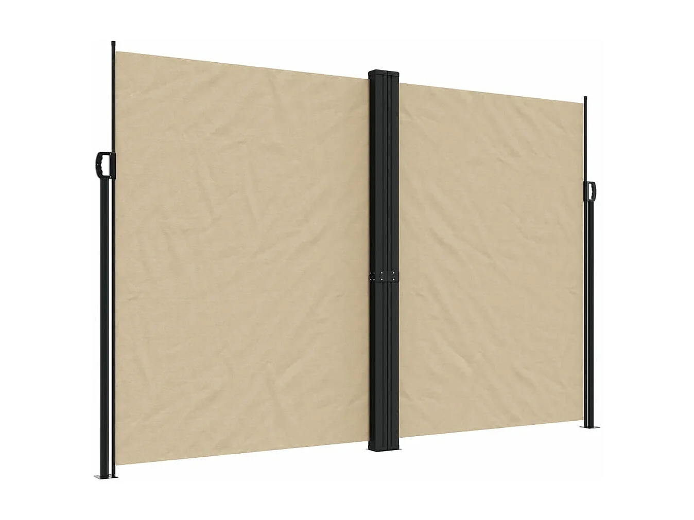 Auvent latéral rétractable beige 220x1200 cm FR45398