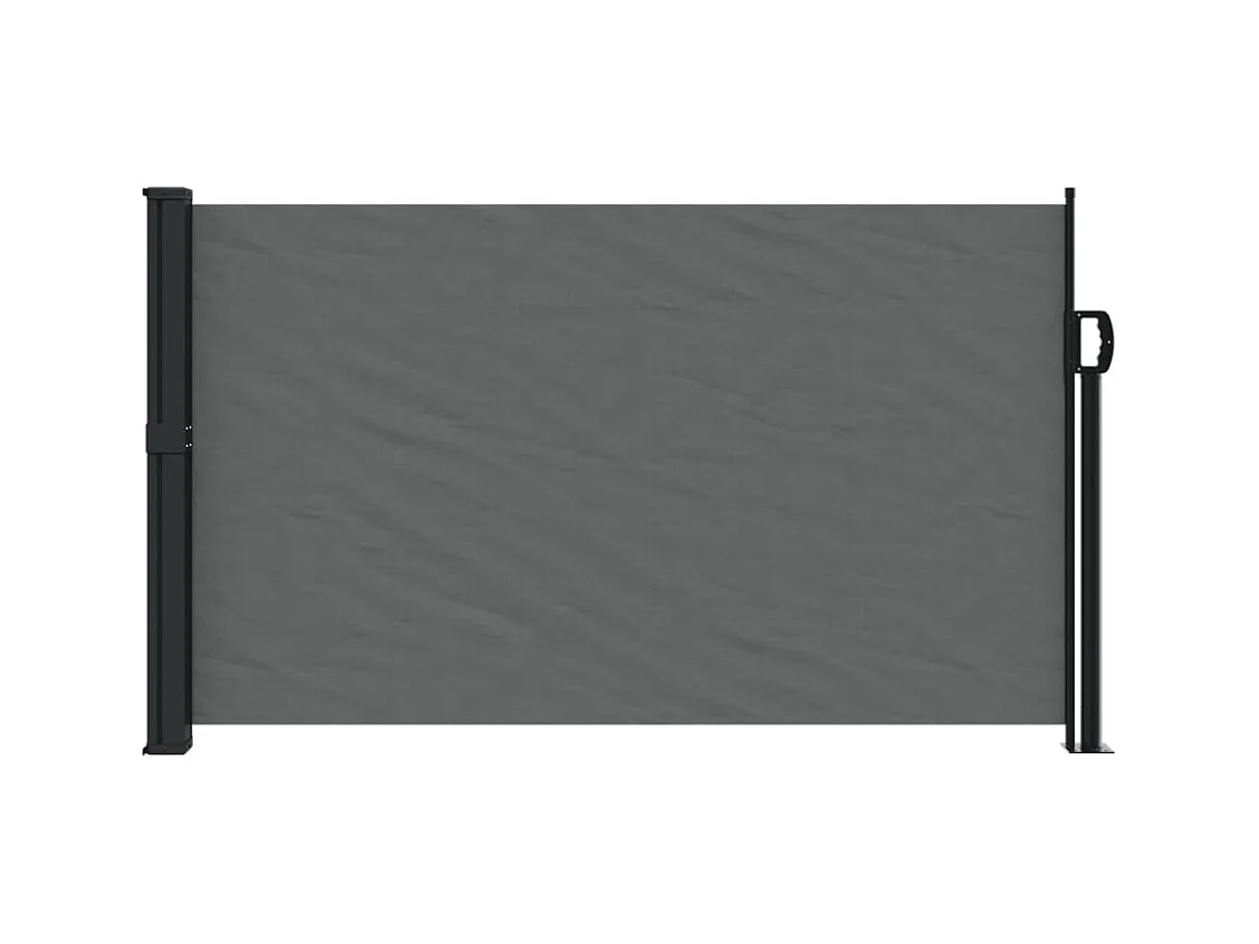 Auvent latéral rétractable anthracite 120x500 cm FR72084