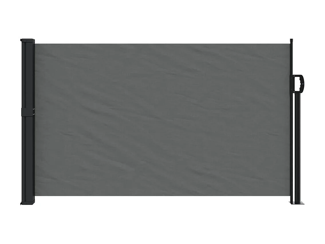 Auvent latéral rétractable anthracite 120x500 cm FR72084
