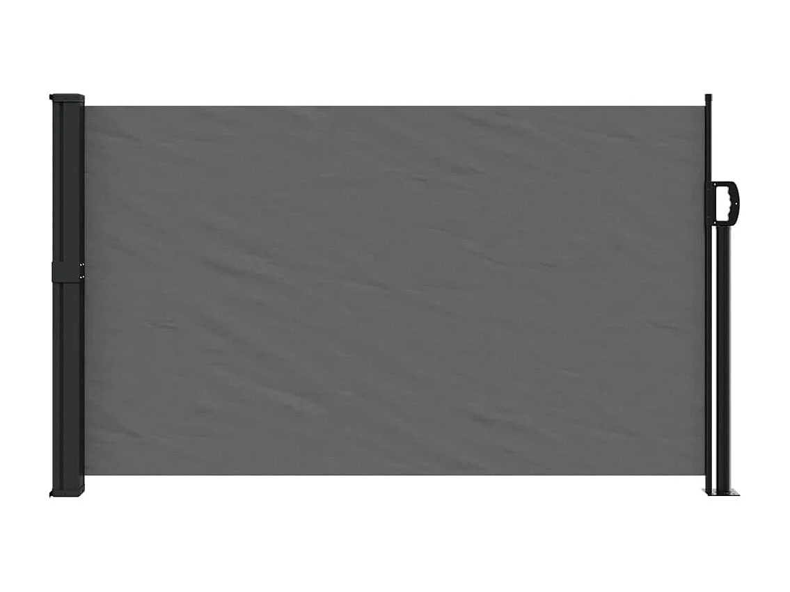 Auvent latéral rétractable anthracite 120x600 cm FR91491