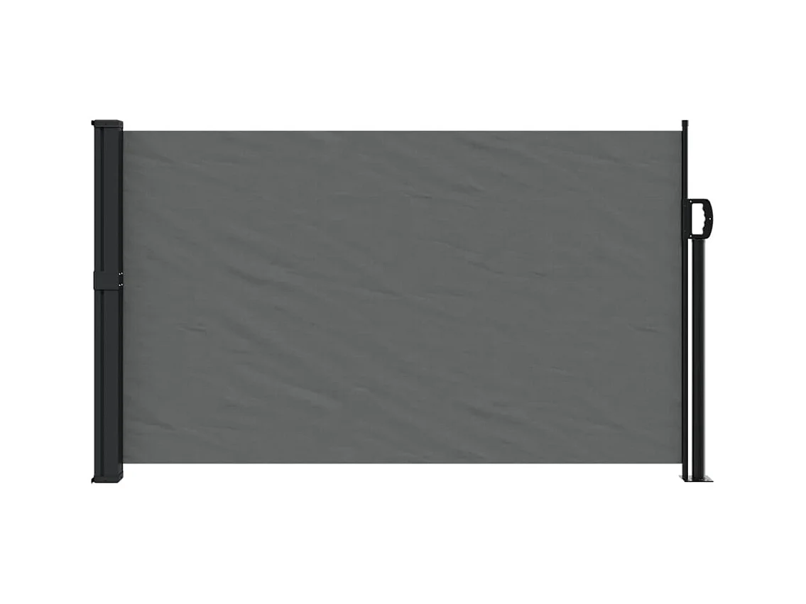 Auvent latéral rétractable anthracite 120x600 cm FR91491