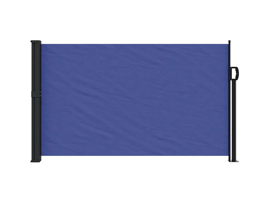 Auvent latéral rétractable bleu 120x600 cm FR88726