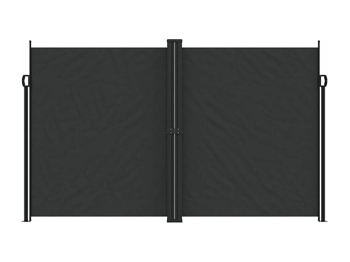 Tuinscherm uittrekbaar 200x1200 cm zwart BE735773