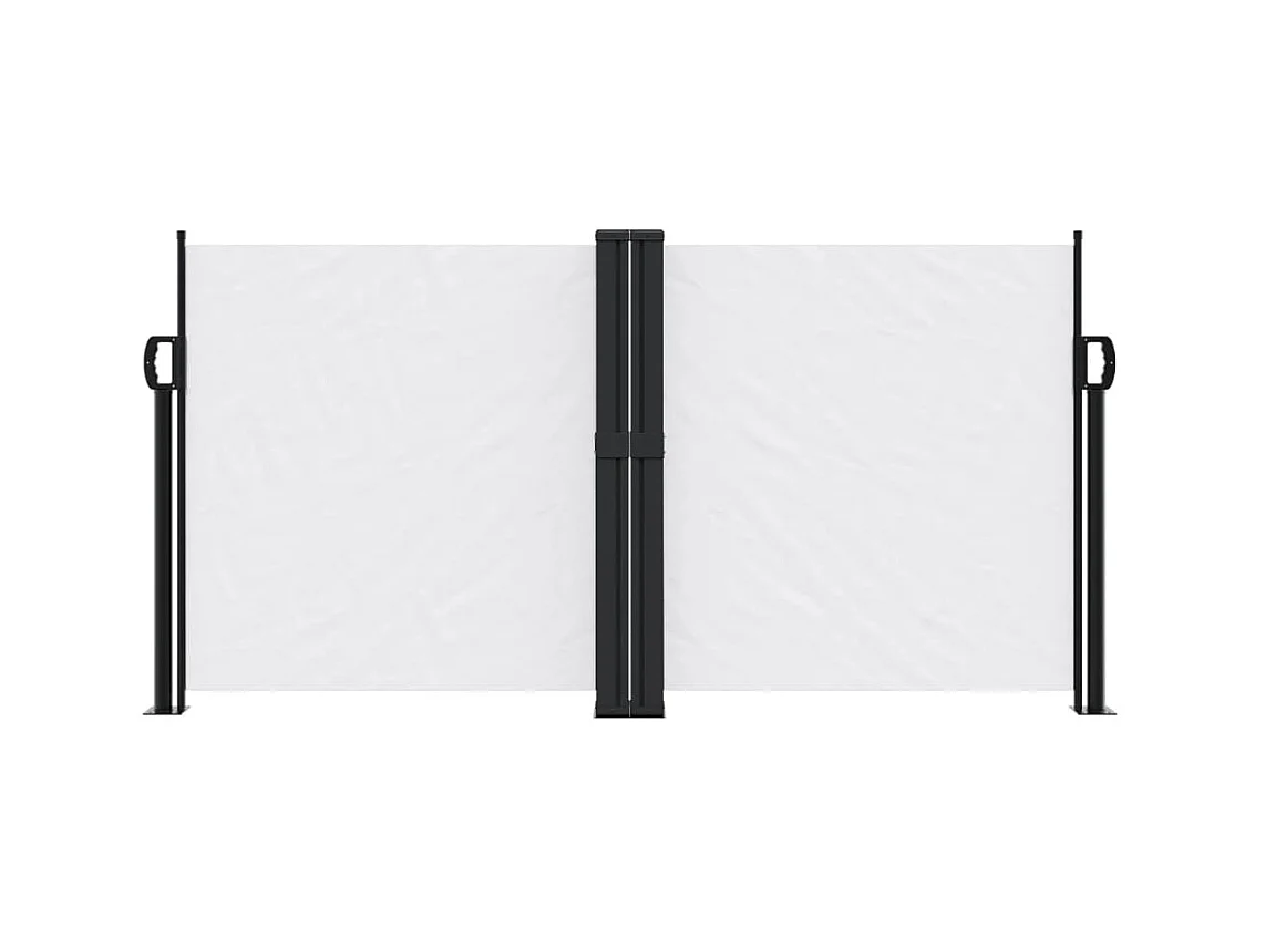 Auvent latéral rétractable blanc 120x600 cm FR26845
