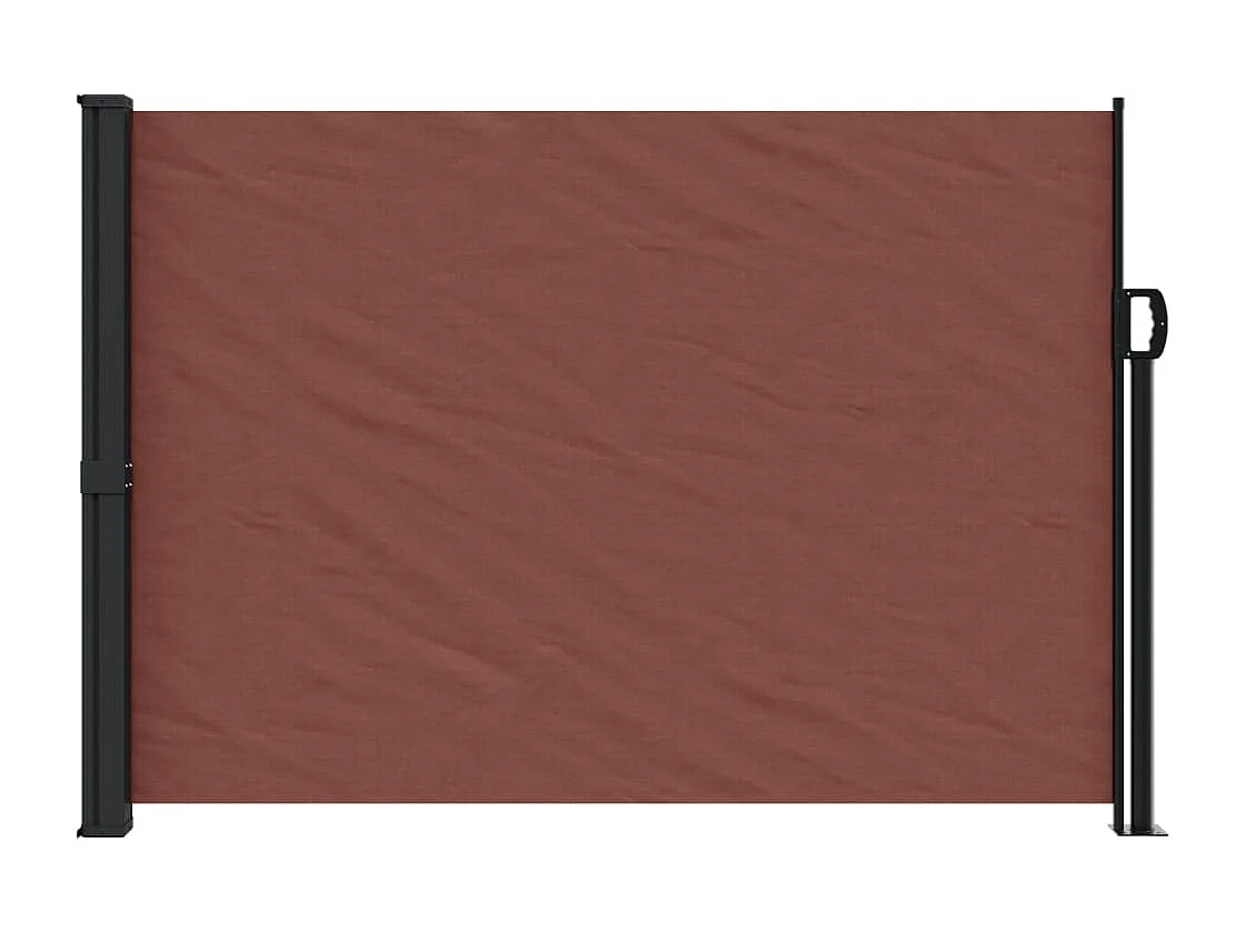 Auvent latéral rétractable marron 140x300 cm FR94773