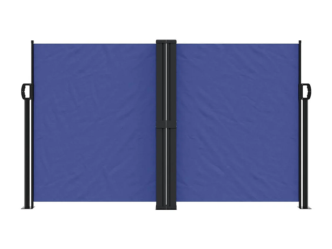 Auvent latéral rétractable bleu 140x1200 cm FR39761