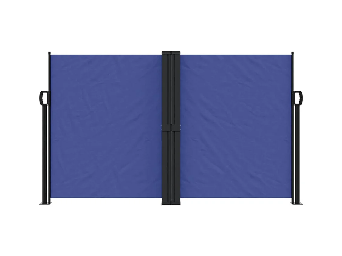 Auvent latéral rétractable bleu 140x1200 cm FR39761