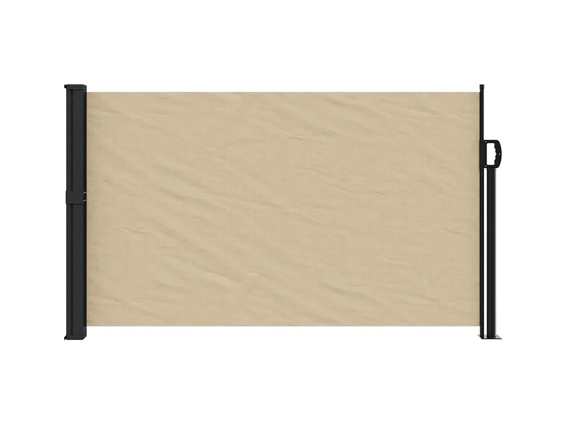 Auvent latéral rétractable beige 120x300 cm FR16257