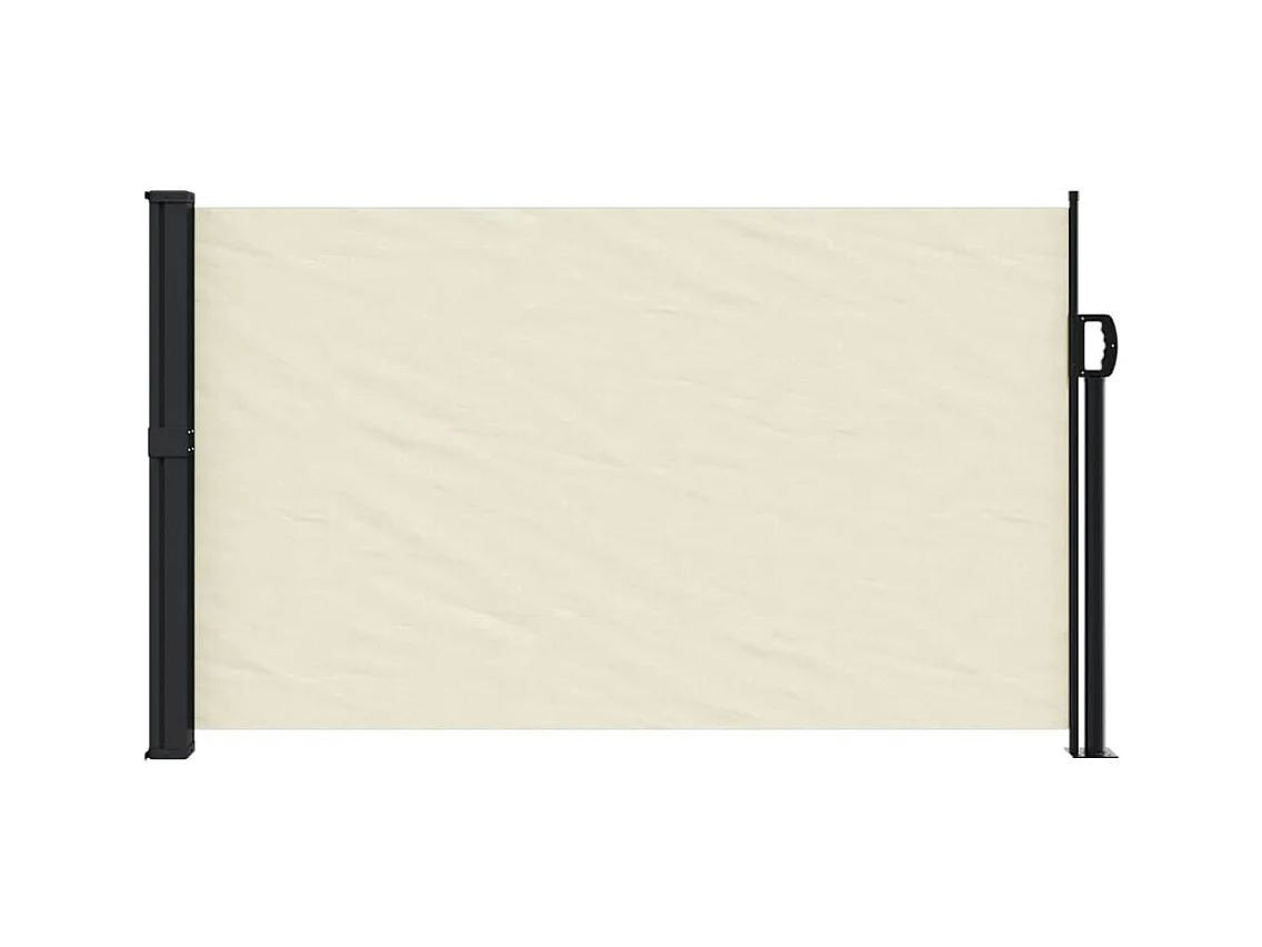 Auvent latéral rétractable crème 120x600 cm FR97864
