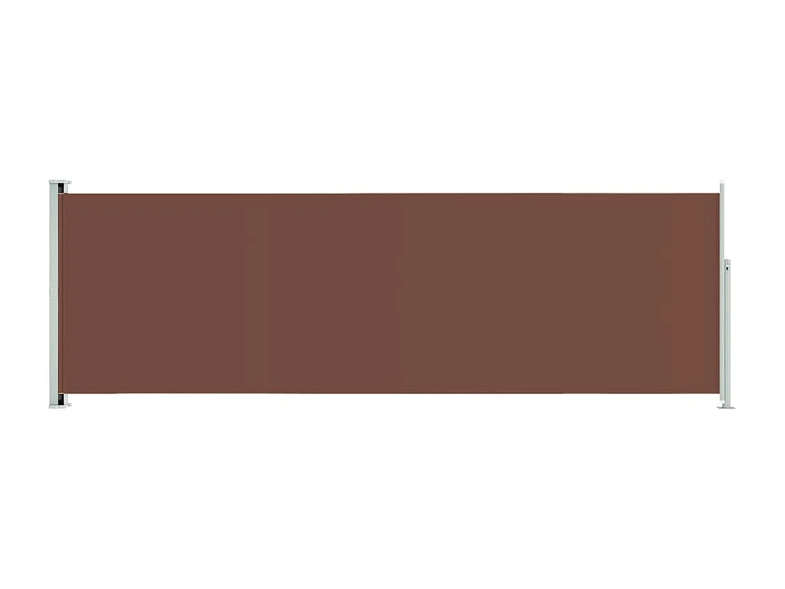 Auvent latéral rétractable de patio 200x600 cm Marron FR71804