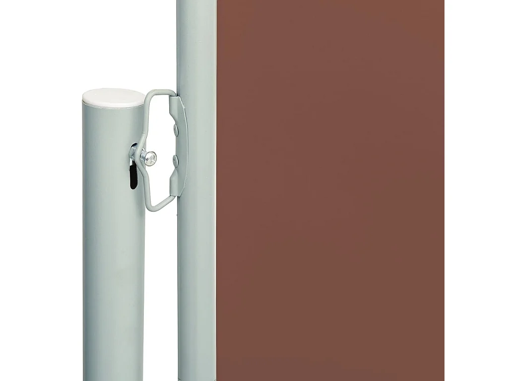 Auvent latéral rétractable de patio 200x600 cm Marron FR71804