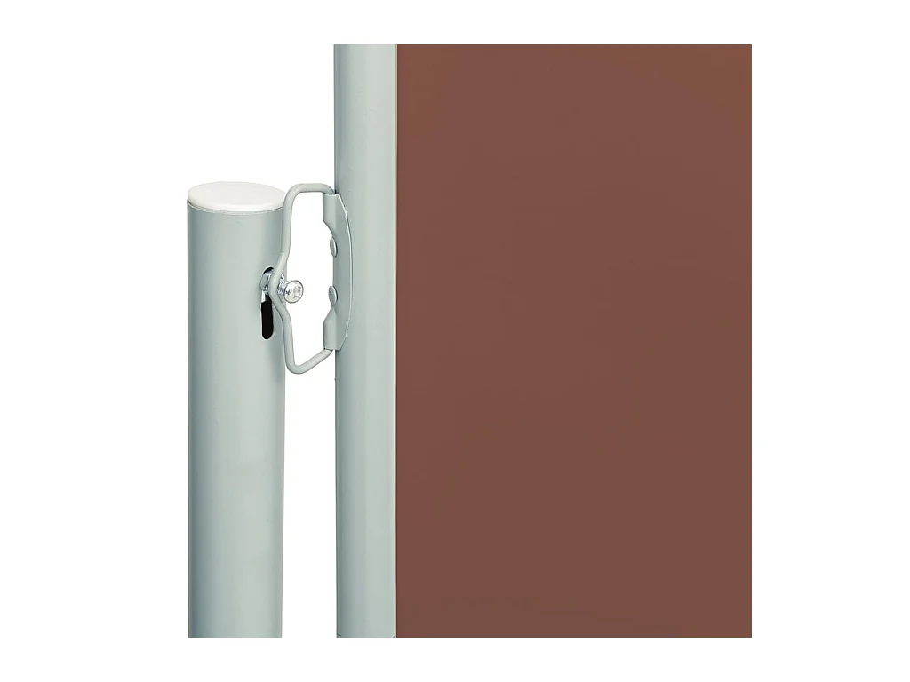 Auvent latéral rétractable de patio 200x600 cm Marron FR71804