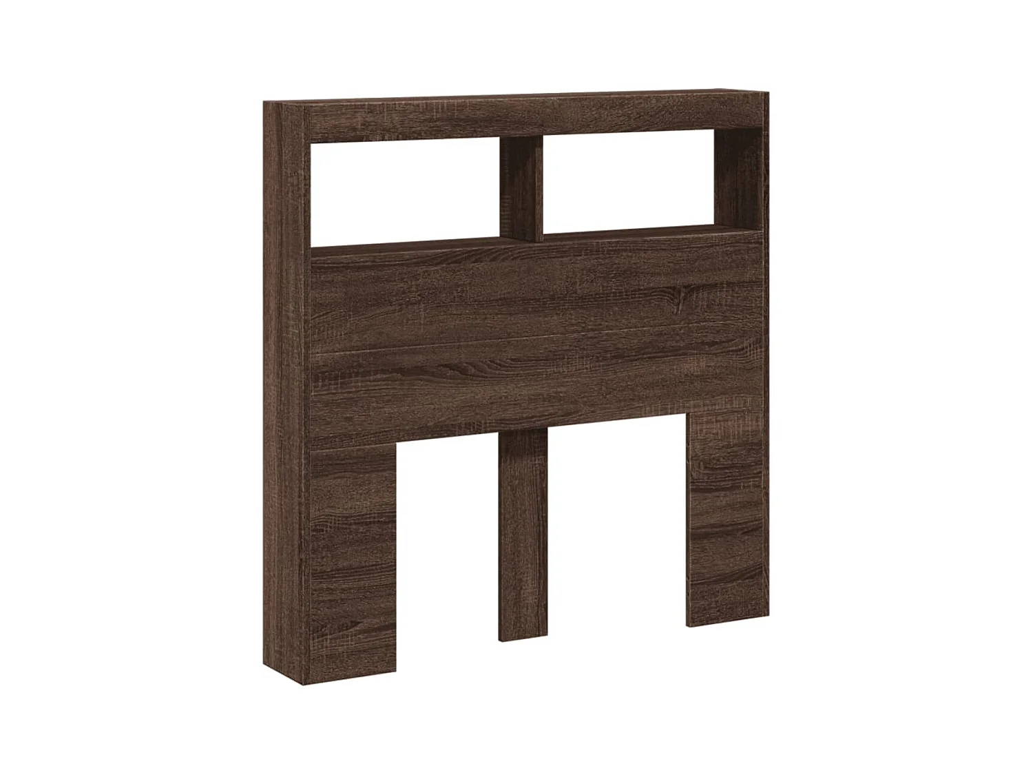 Armoire tête de lit avec LED chêne marron 100x17x102 cm FR30552