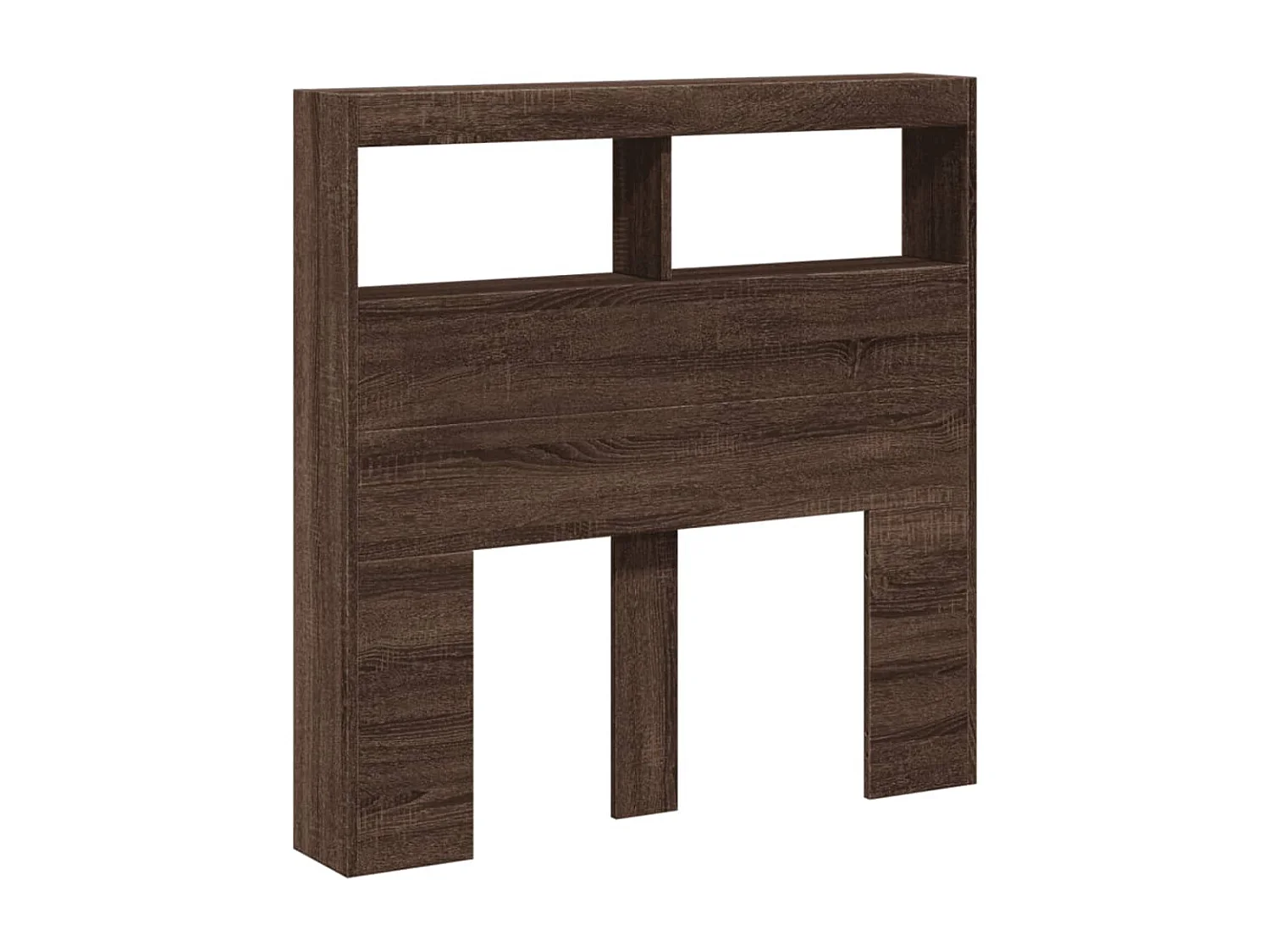 Armoire tête de lit avec LED chêne marron 100x17x102 cm FR30552