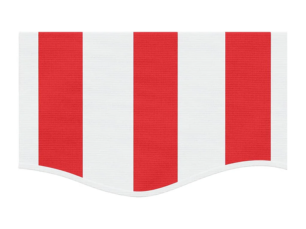 Vervangingsdoek voor luifelrok gestreept 5 m rood en wit BE520468