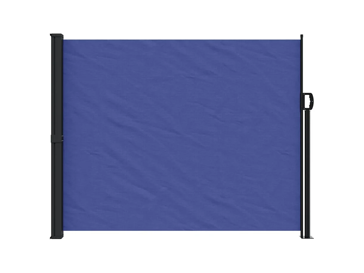 Auvent latéral rétractable bleu 160x500 cm FR91652