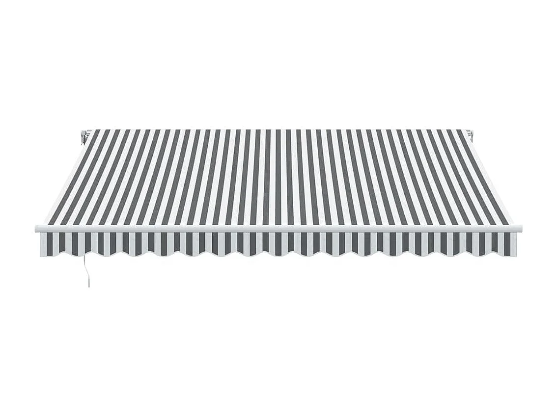 Auvent manuel rétractable avec LED anthracite blanc 400x300 cm FR54979
