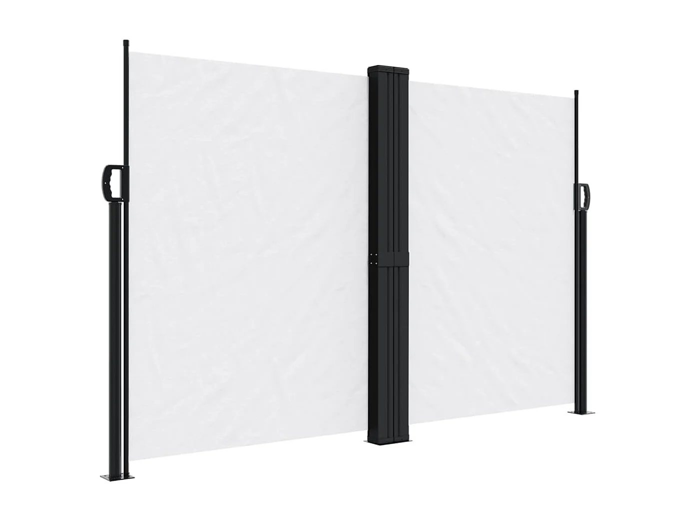 Auvent latéral rétractable blanc 160x600 cm FR14192