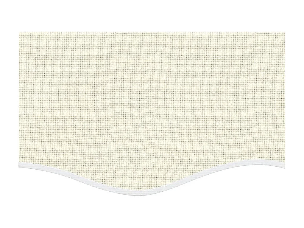 Tela de cenefa de toldo de repuesto rayas crema 5 m ES581645