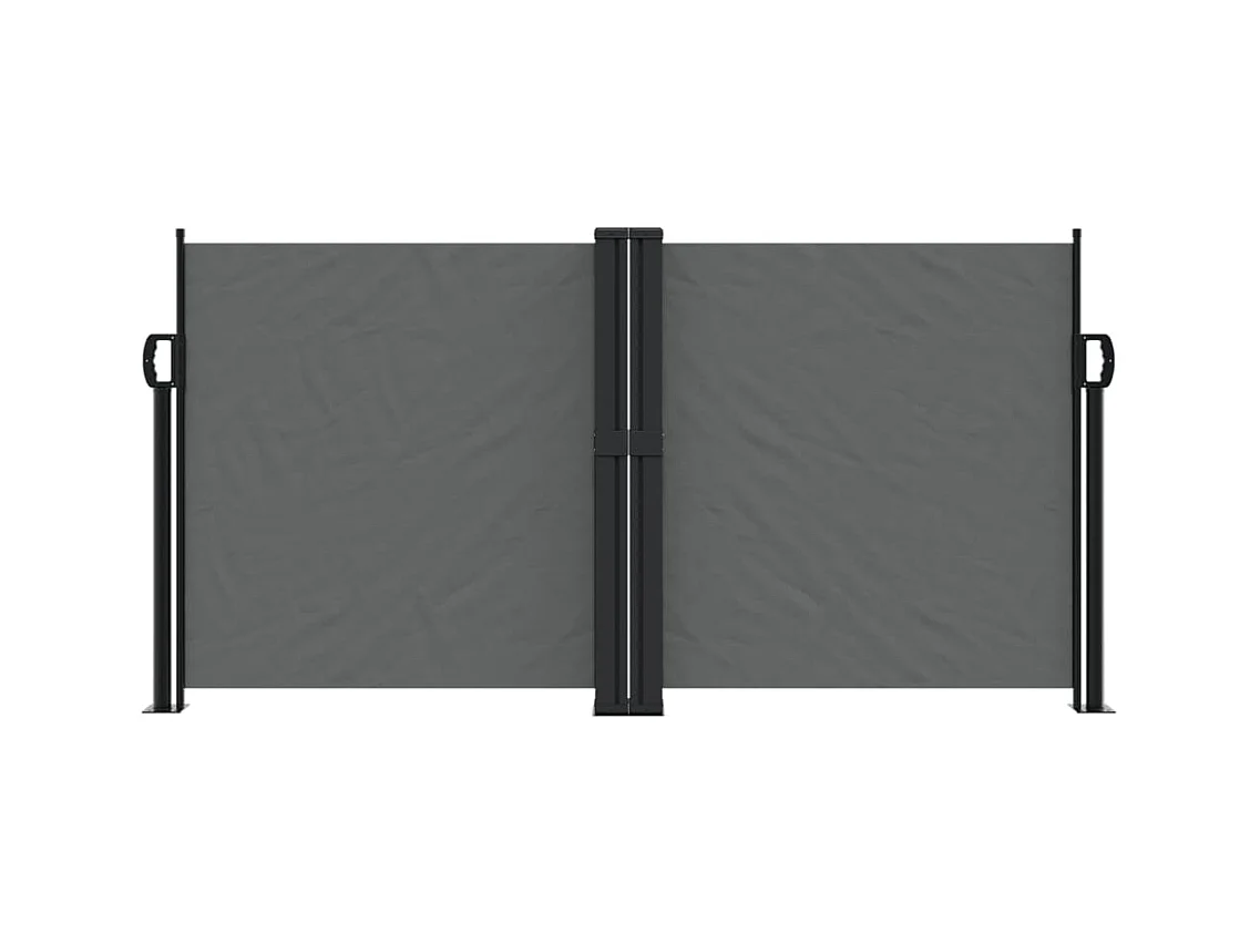Auvent latéral rétractable anthracite 120x1200 cm FR30853