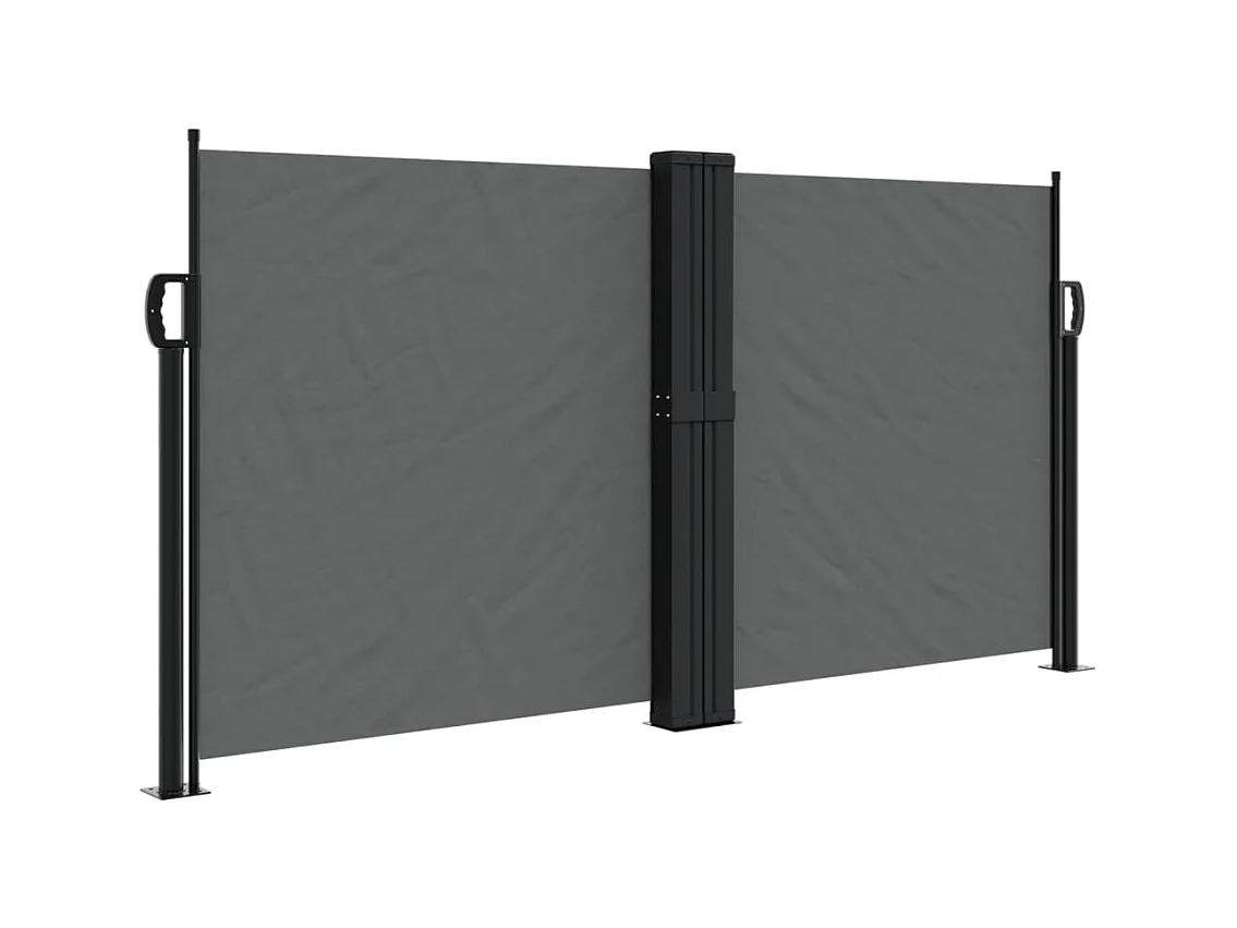 Auvent latéral rétractable anthracite 120x1200 cm FR30853