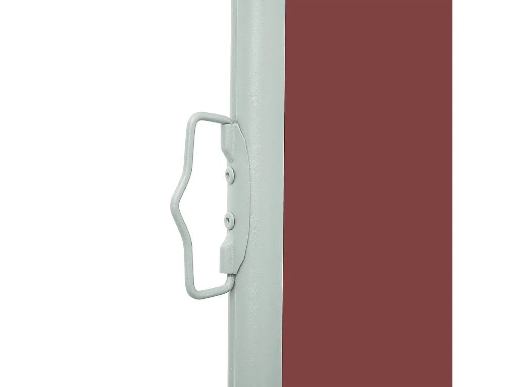 Auvent latéral rétractable de patio 140x500 cm Marron FR14172