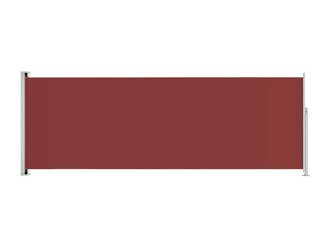 Auvent latéral rétractable de patio 220x600 cm Rouge FR82022