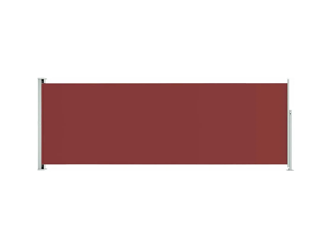 Auvent latéral rétractable de patio 220x600 cm Rouge FR82022