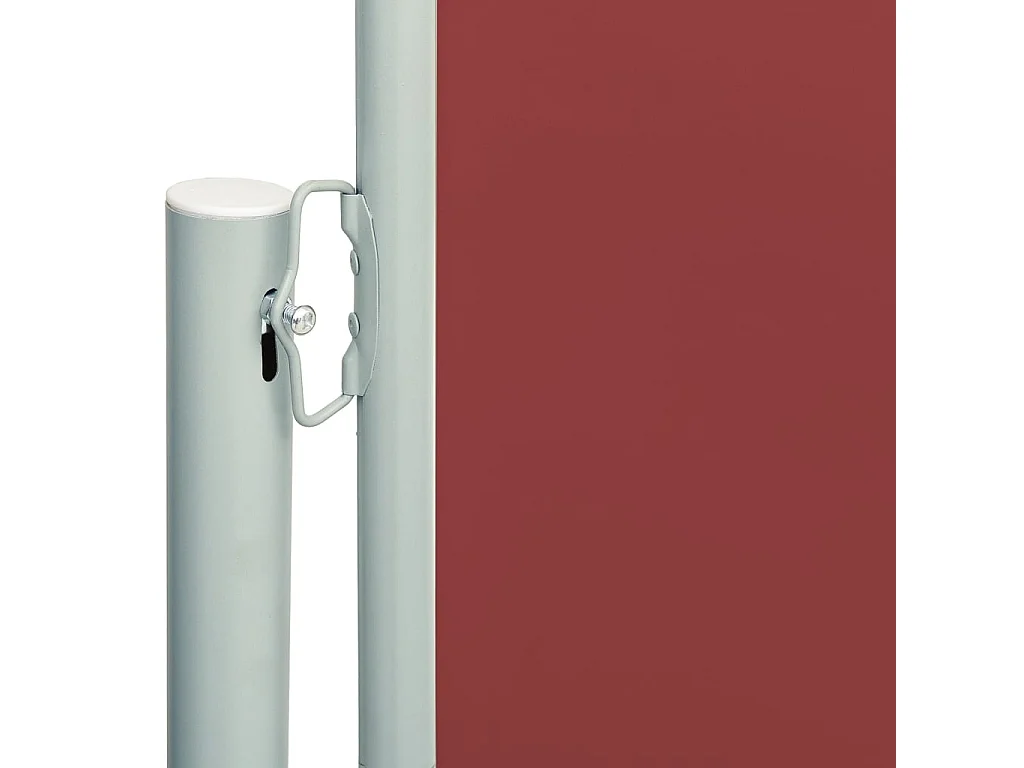 Auvent latéral rétractable de patio 220x600 cm Rouge FR82022