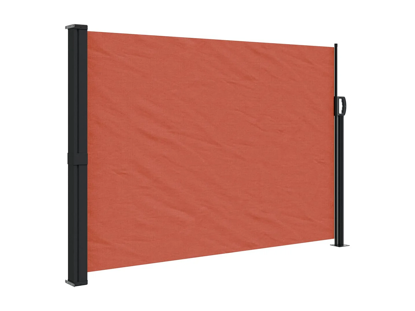 Auvent latéral rétractable terre cuite 140x600 cm FR41382