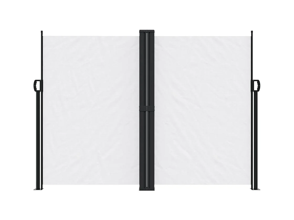 Auvent latéral rétractable blanc 180x600 cm FR66324
