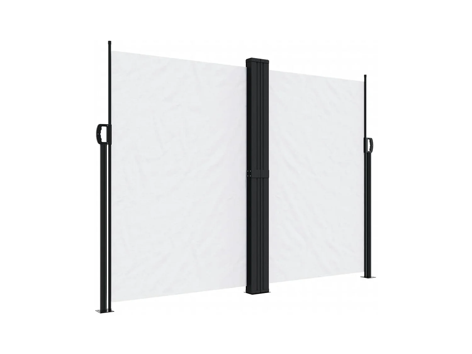 Auvent latéral rétractable blanc 180x600 cm FR66324