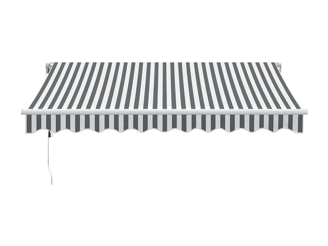 Auvent rétractable automatique anthracite et blanc 300x250 cm FR16320
