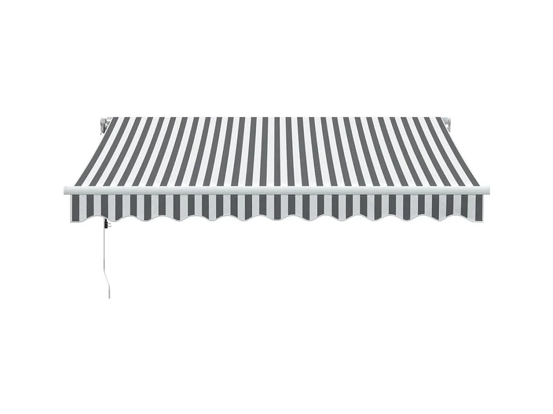 Auvent rétractable automatique anthracite et blanc 300x250 cm FR16320