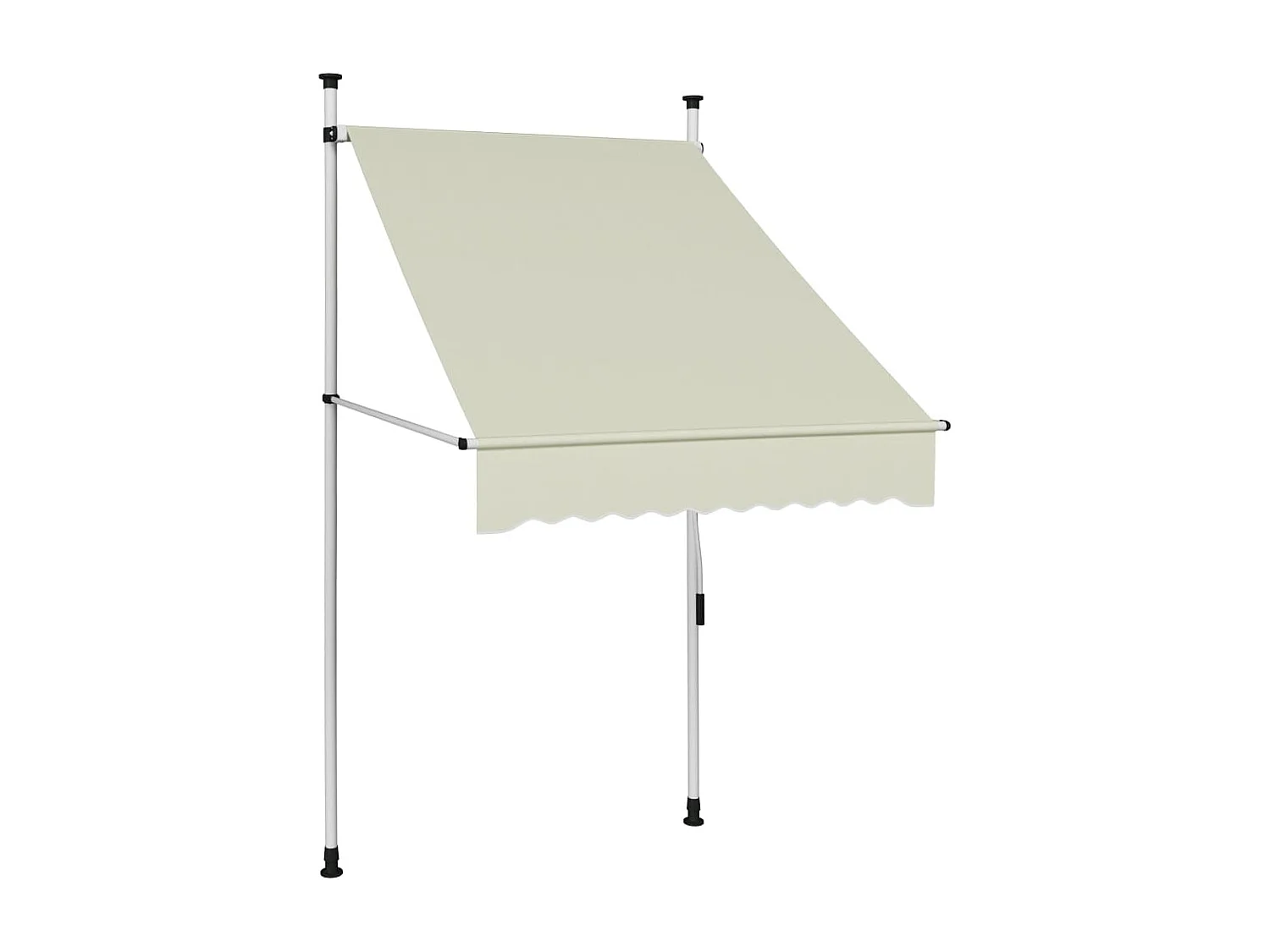 Auvent manuel rétractable 100 cm Crème FR48611