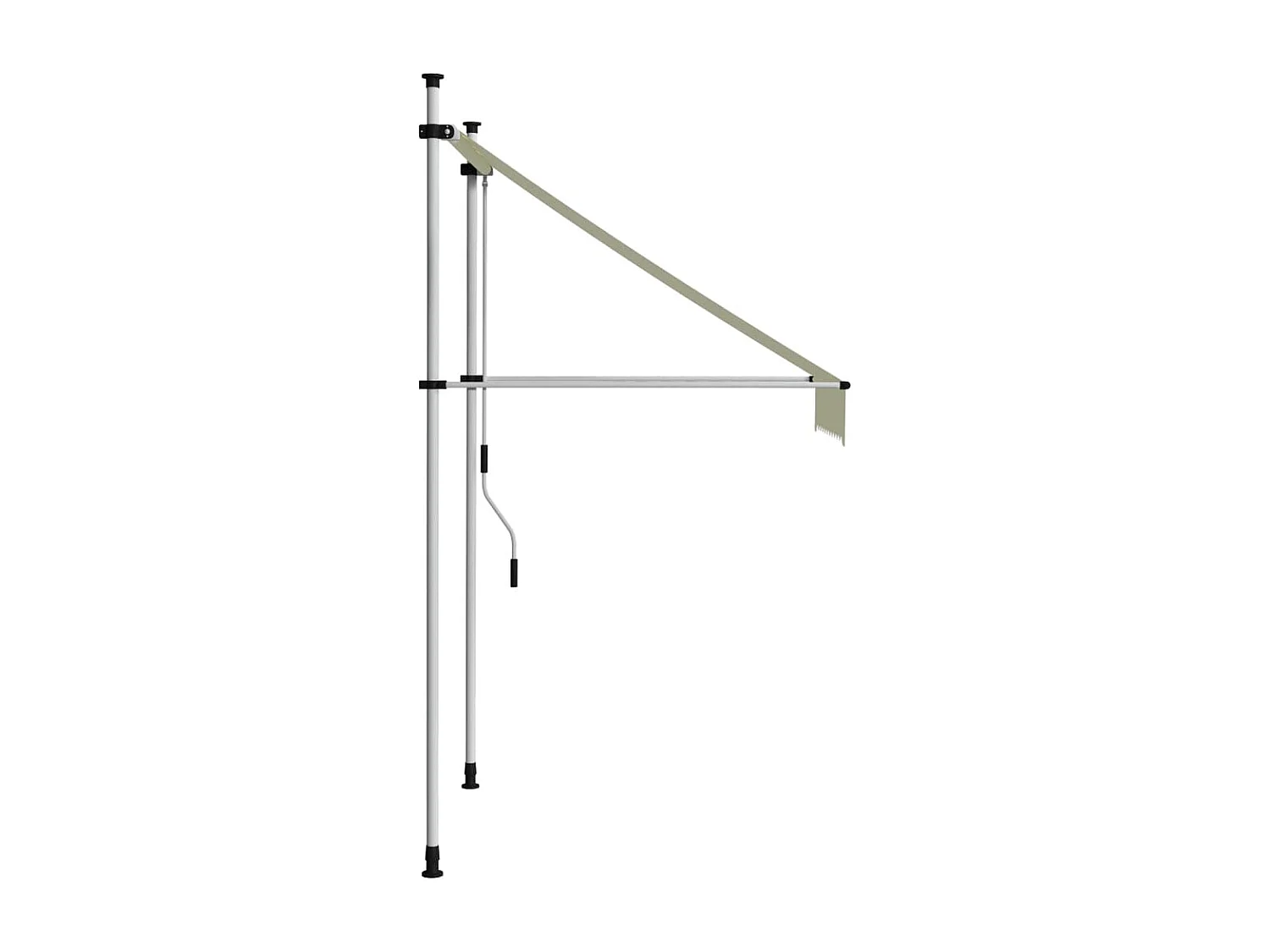 Auvent manuel rétractable 100 cm Crème FR48611