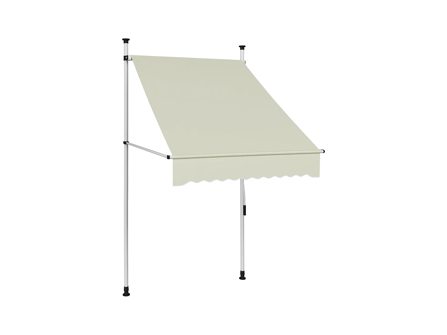 Auvent manuel rétractable 100 cm Crème FR48611
