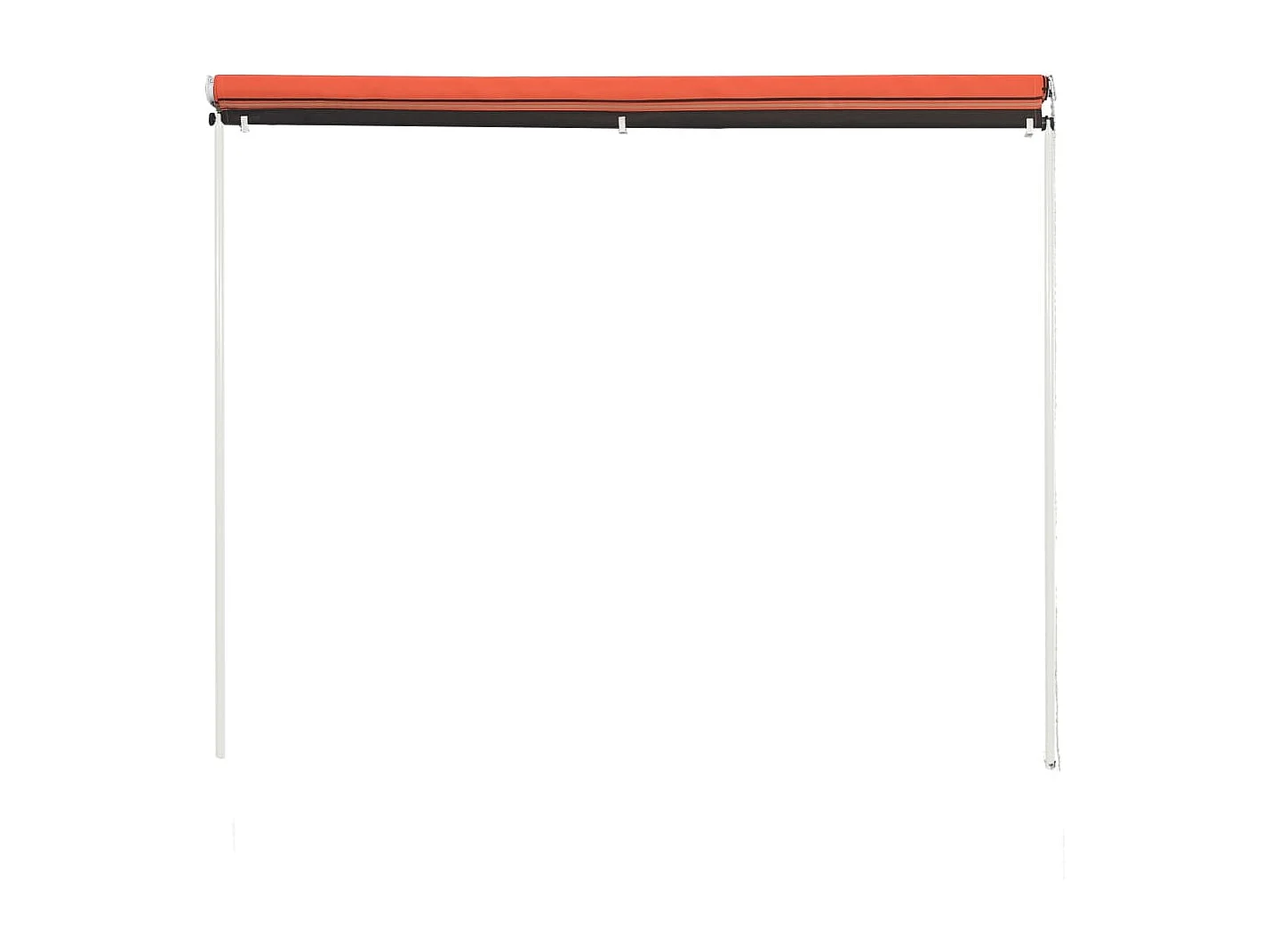 Auvent rétractable 150x150 cm Orange et marron FR11190