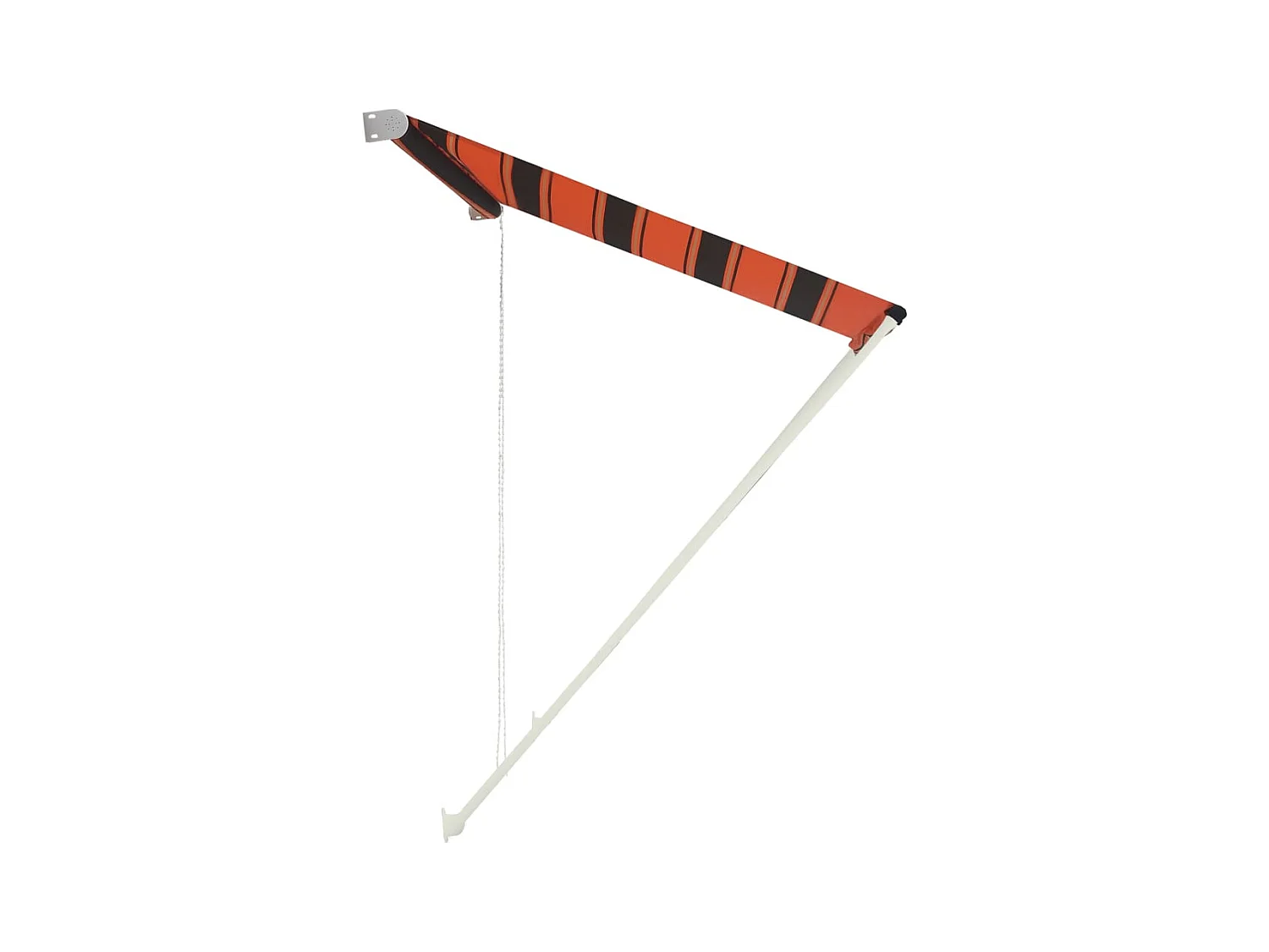 Auvent rétractable 150x150 cm Orange et marron FR11190