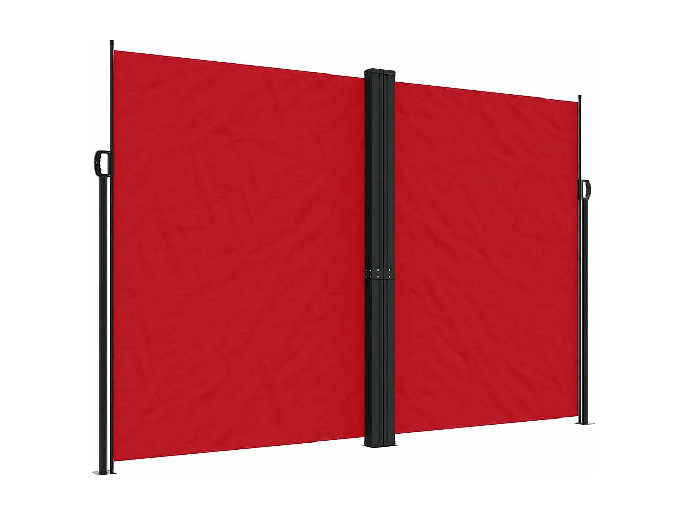Auvent latéral rétractable rouge 220x600 cm FR20213