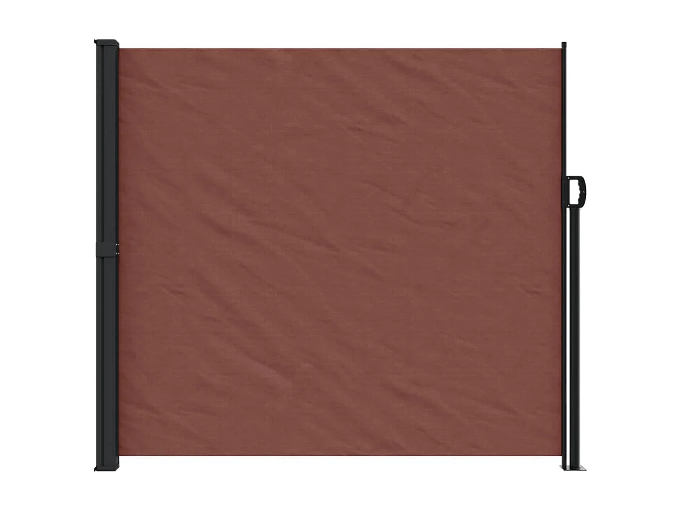 Auvent latéral rétractable marron 180x600 cm FR70688