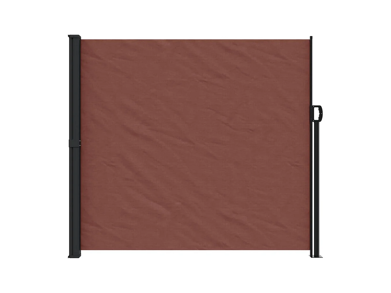 Auvent latéral rétractable marron 180x600 cm FR70688