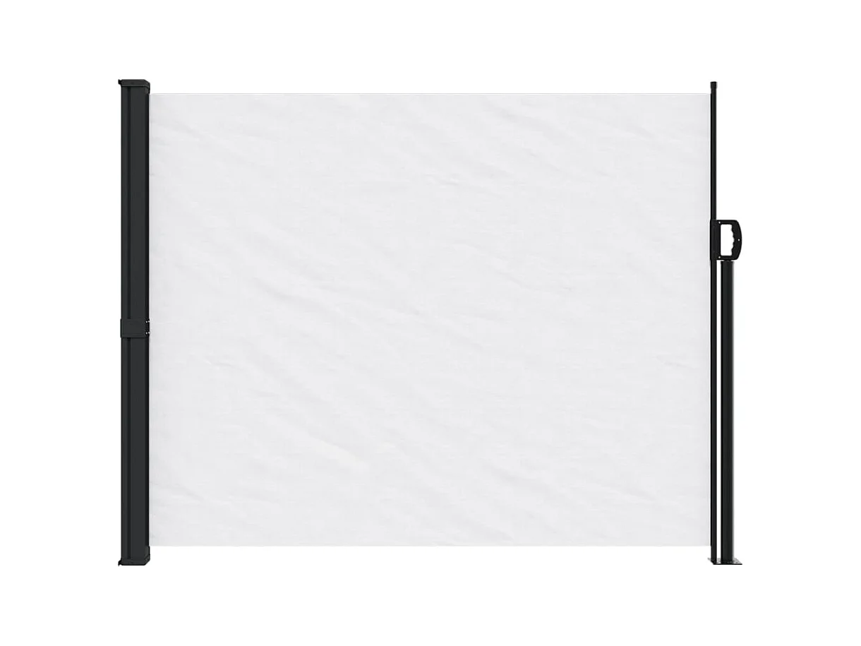 Auvent latéral rétractable blanc 170x300 cm FR34327