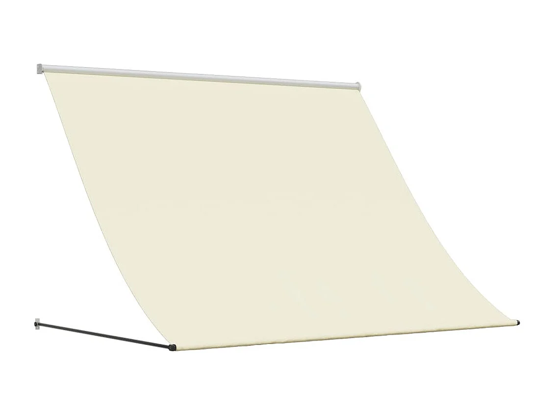 Luifel uittrekbaar 200x150 cm stof en staal crèmekleurig BE396984