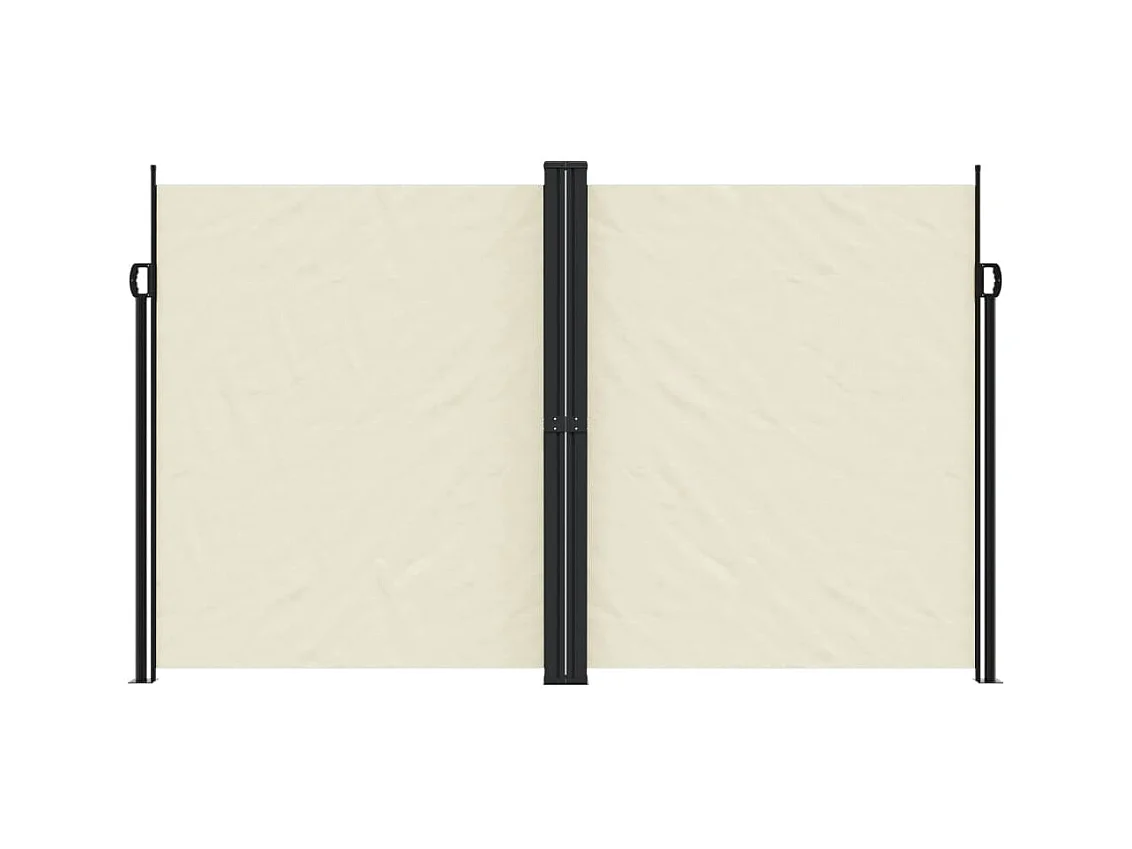 Auvent latéral rétractable crème 200x1000 cm FR78727