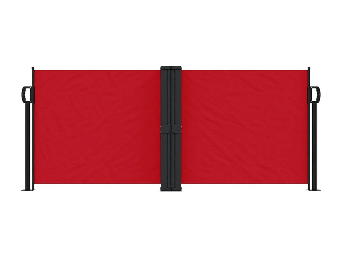 Auvent latéral rétractable rouge 100x1000 cm FR97721