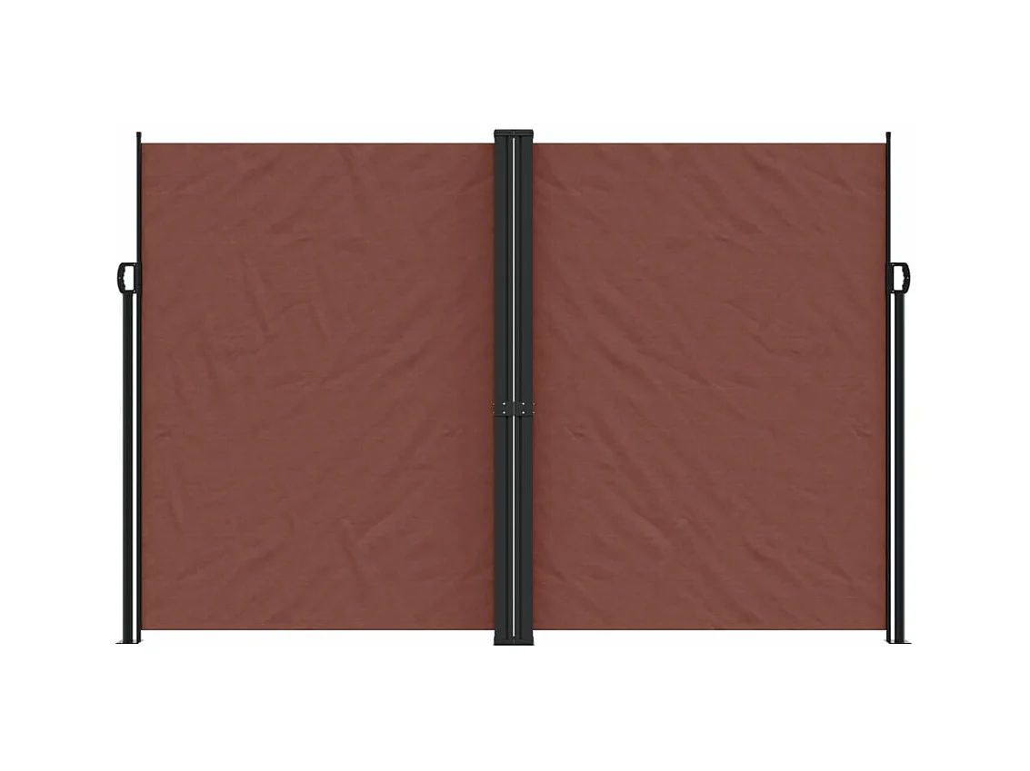 Auvent latéral rétractable marron 220x1000 cm FR48707