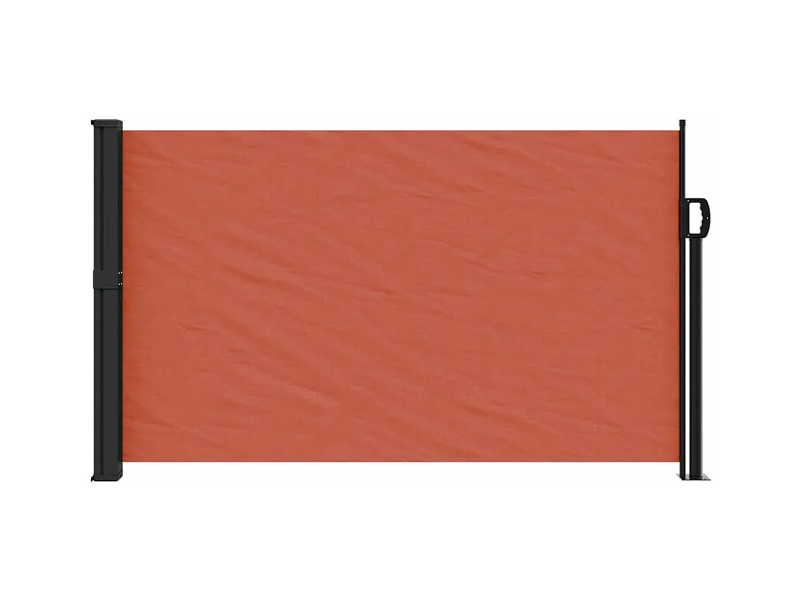 Auvent latéral rétractable terre cuite 120x600 cm FR99673