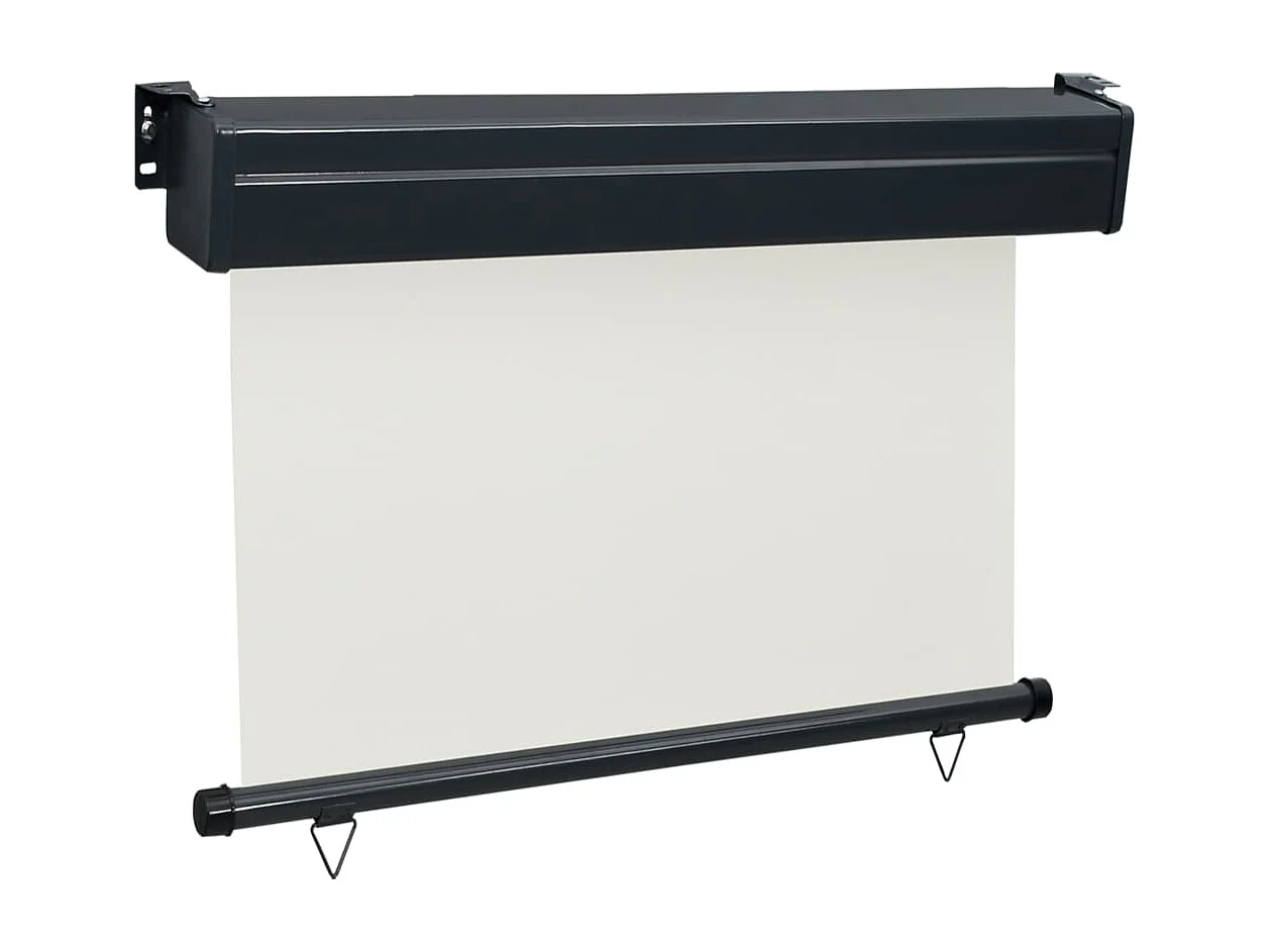 Auvent latéral de balcon 105x250 cm Crème FR33811